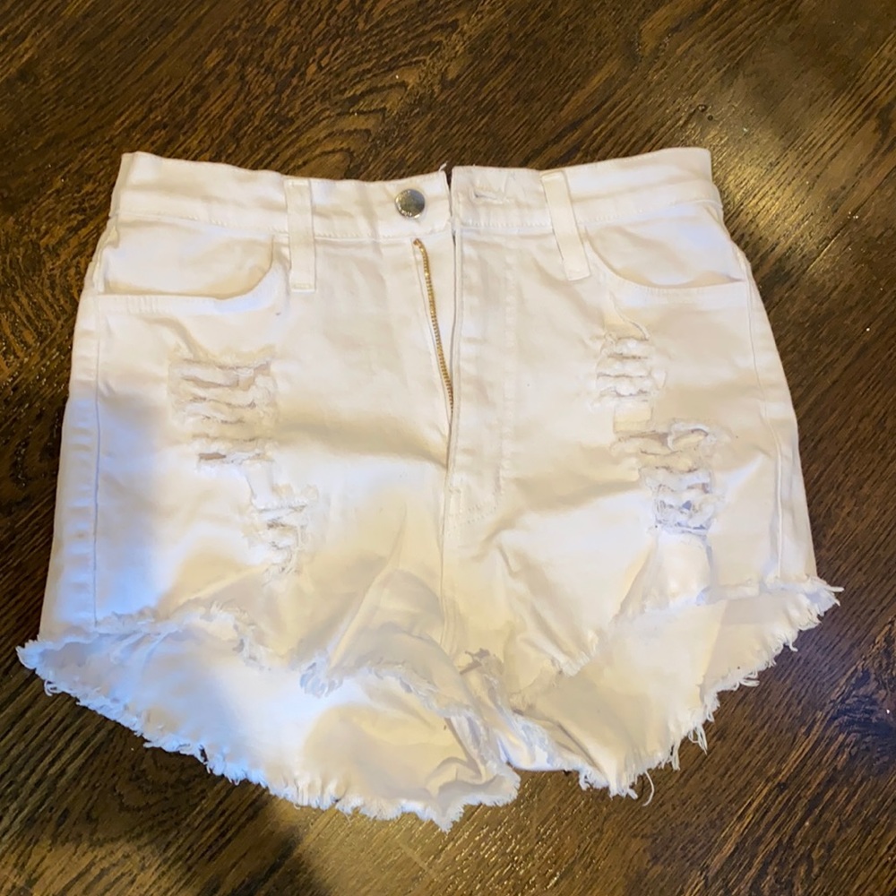 white shorts